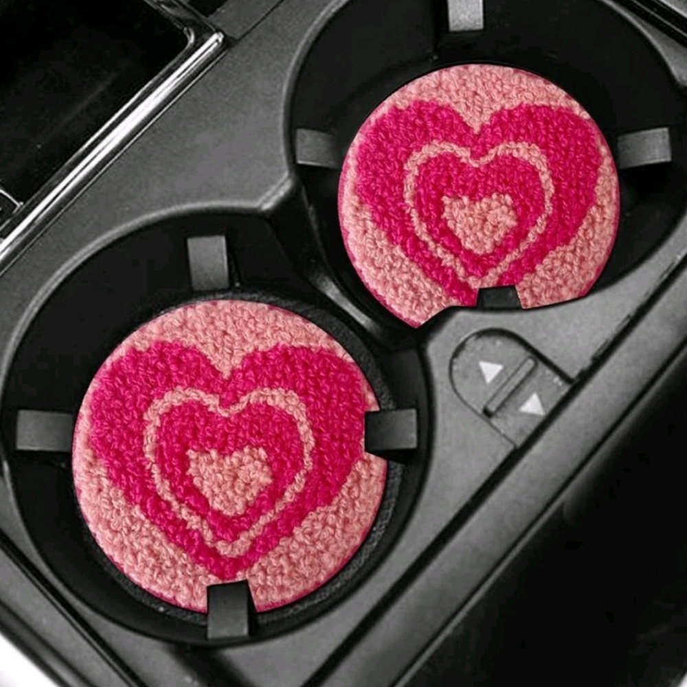 Valentine car coasters